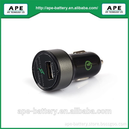 9V 2A Qualcomm QC2.0 USB car charger with CE ROHS FCC certification